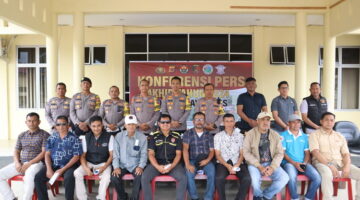 Polres Gayo Lues Konferensi Pers Bersama Wartawan Akhir Tahun 2024